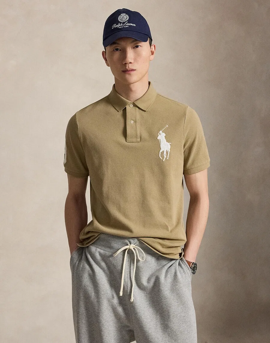 Футболка Polo Ralph Lauren цвета капучино — фото 2