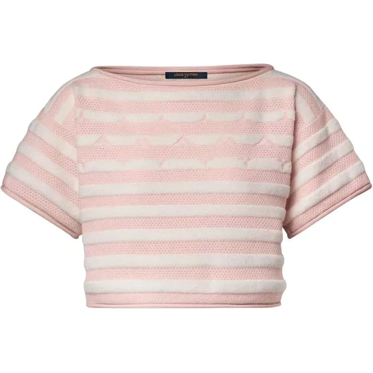 Женский свитер с монограммой, прямой крой Monogram Sweaters, LOUIS VUITTON, Pink