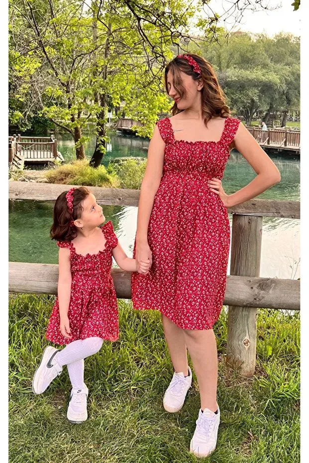 Детское платье для девочек с принтом floral Tiril Generic Brands, Red