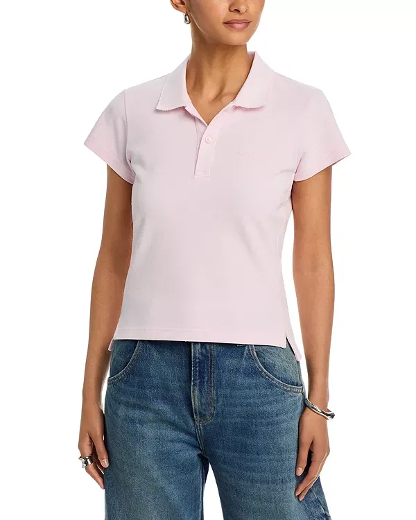 Женское поло с коротким рукавом Alexander Wang, Light Pink