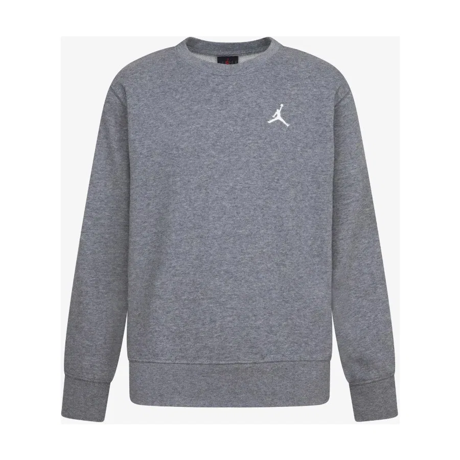 Детский свитшот с длинным рукавом Jordan Brooklyn Fleece Nike, Серый — фото 4