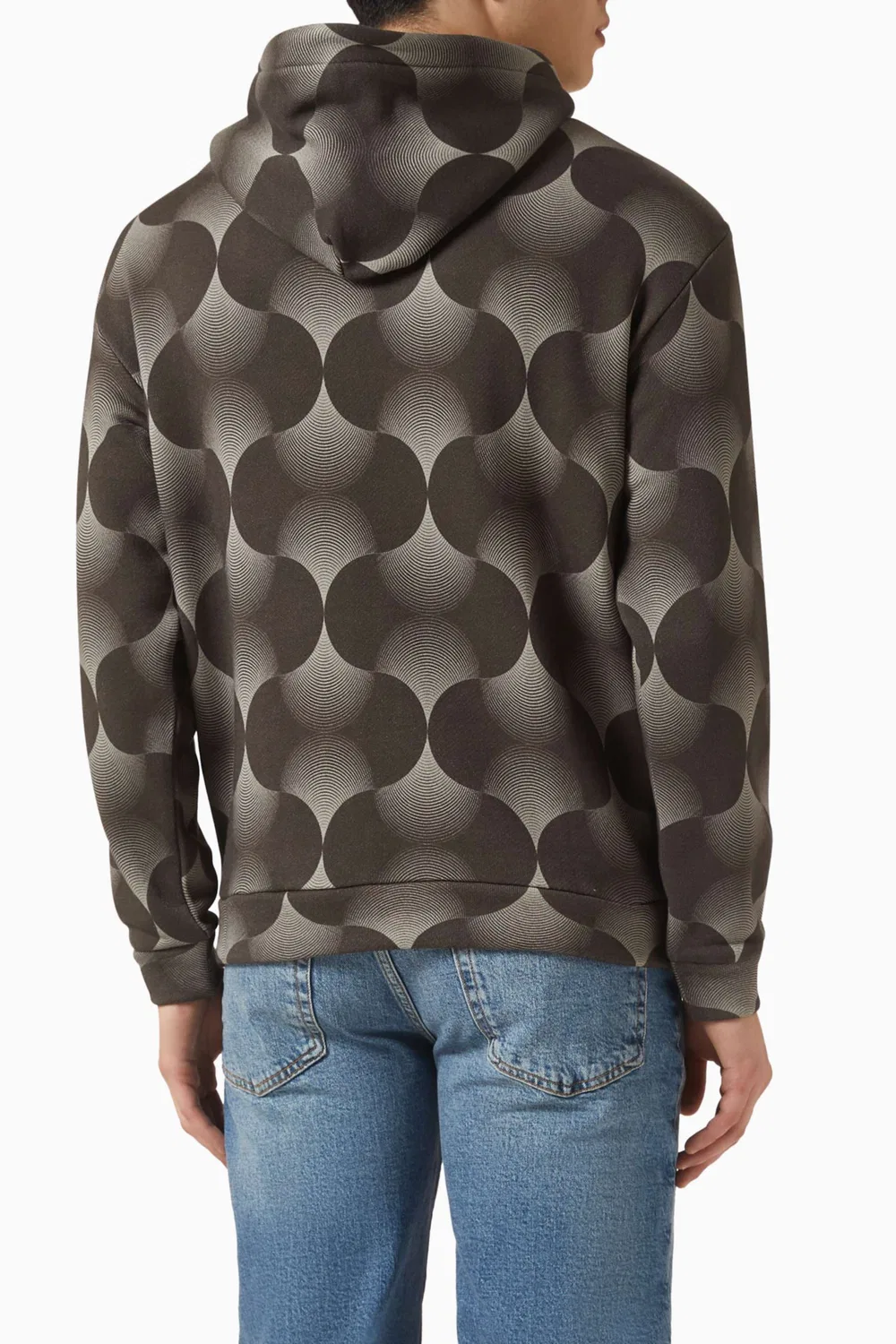 Худи с принтом Geometric Hoodie Emporio Armani — фото 3