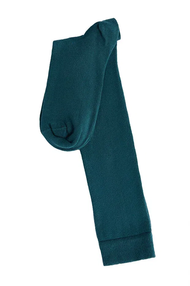 Детские носки с длинным голенищем Gots Certified Organic Cotton Unisex Knee Socks Albero Natur, Pine Green — фото 4