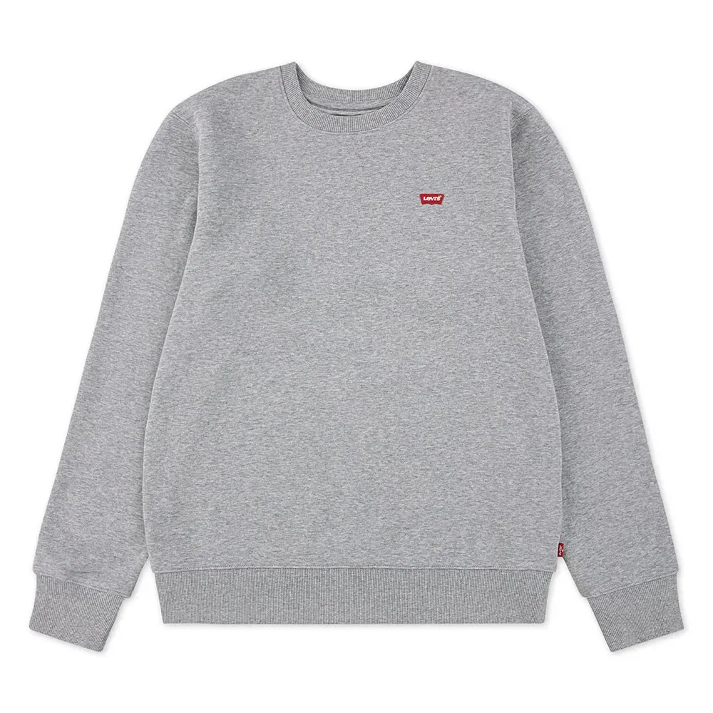 Детский свитшот для мальчиков с флисовой подкладкой Mini Logo Crewneck Levi's, Grey