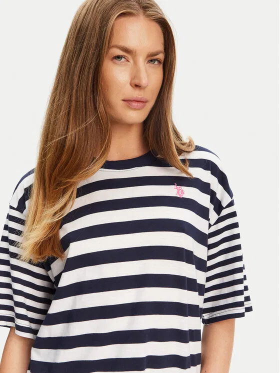 Футболка loose fit U.S. Polo Assn., темно-синий — фото 4