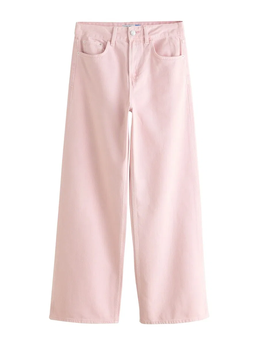 Джинсы Next Wide leg Jeans в розовом цвете