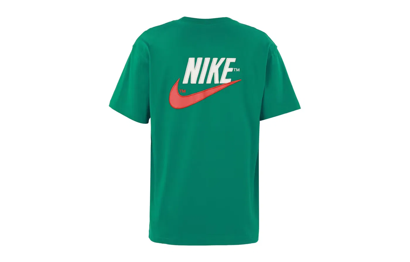 Футболка с принтом большим логотипом на спине Nike, разноцветный — фото 2