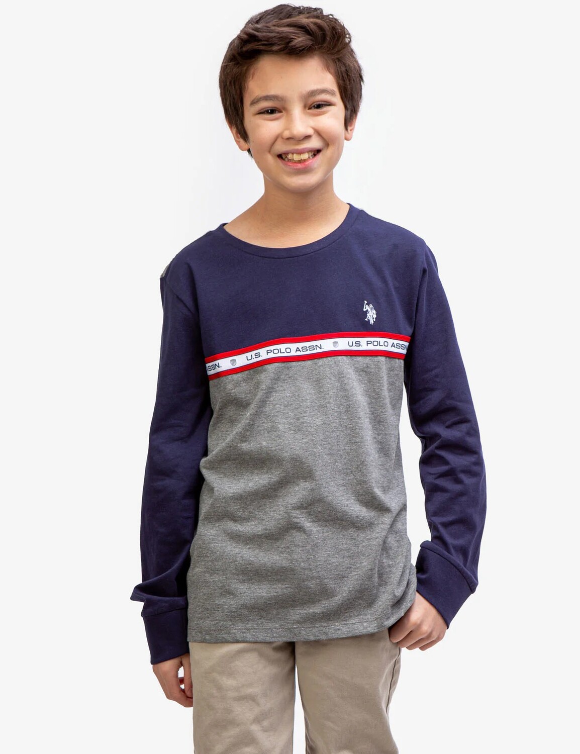 

Лонгслив U.S. Polo Assn. Boys Uspa, темно-синий
