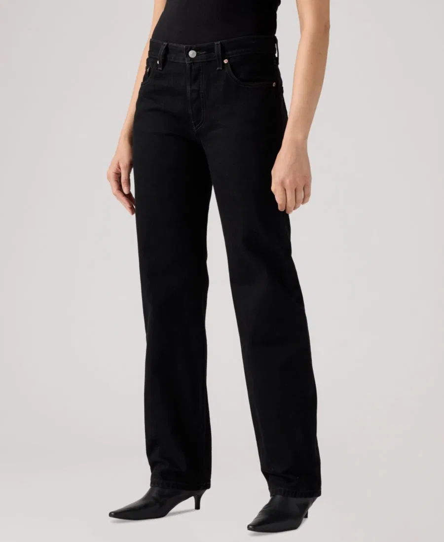 Джинсы прямого кроя Premium 501 90's Mid-Rise Straight-Fit Levi's, Rinsed Blacktop — фото 4