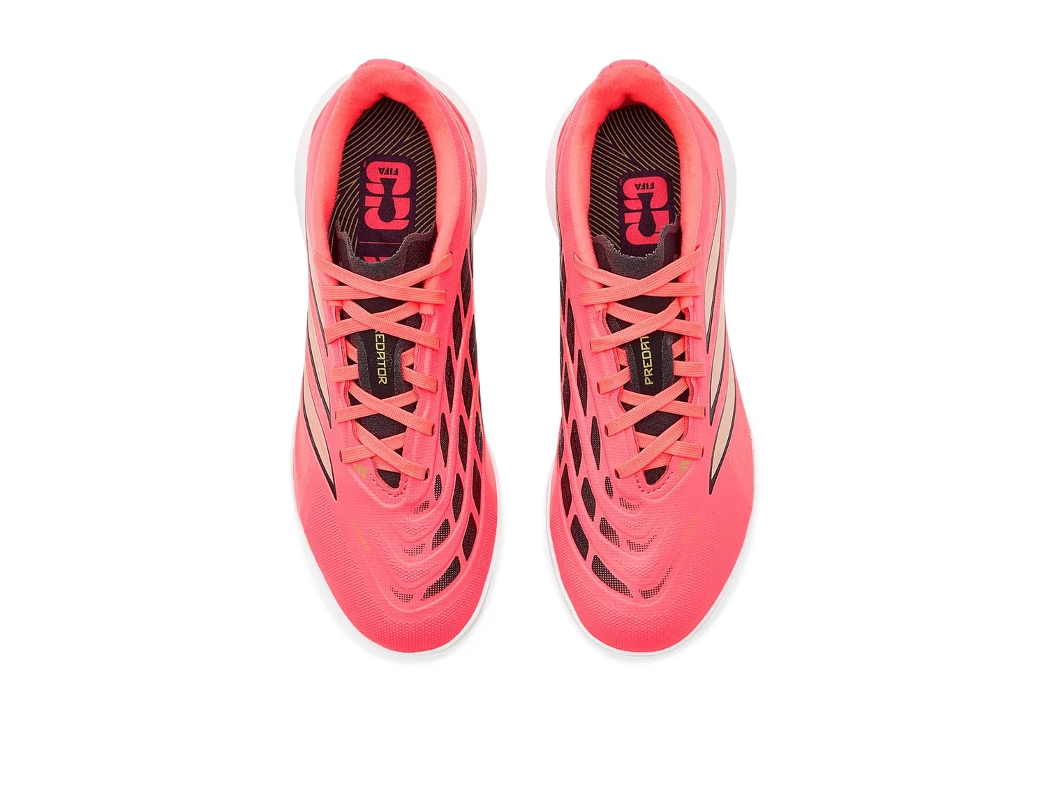 Бутсы Predator League Turf (для маленьких и больших детей) Adidas Kids, Solar Turbo/Thermal Chrome/Core Black — фото 3