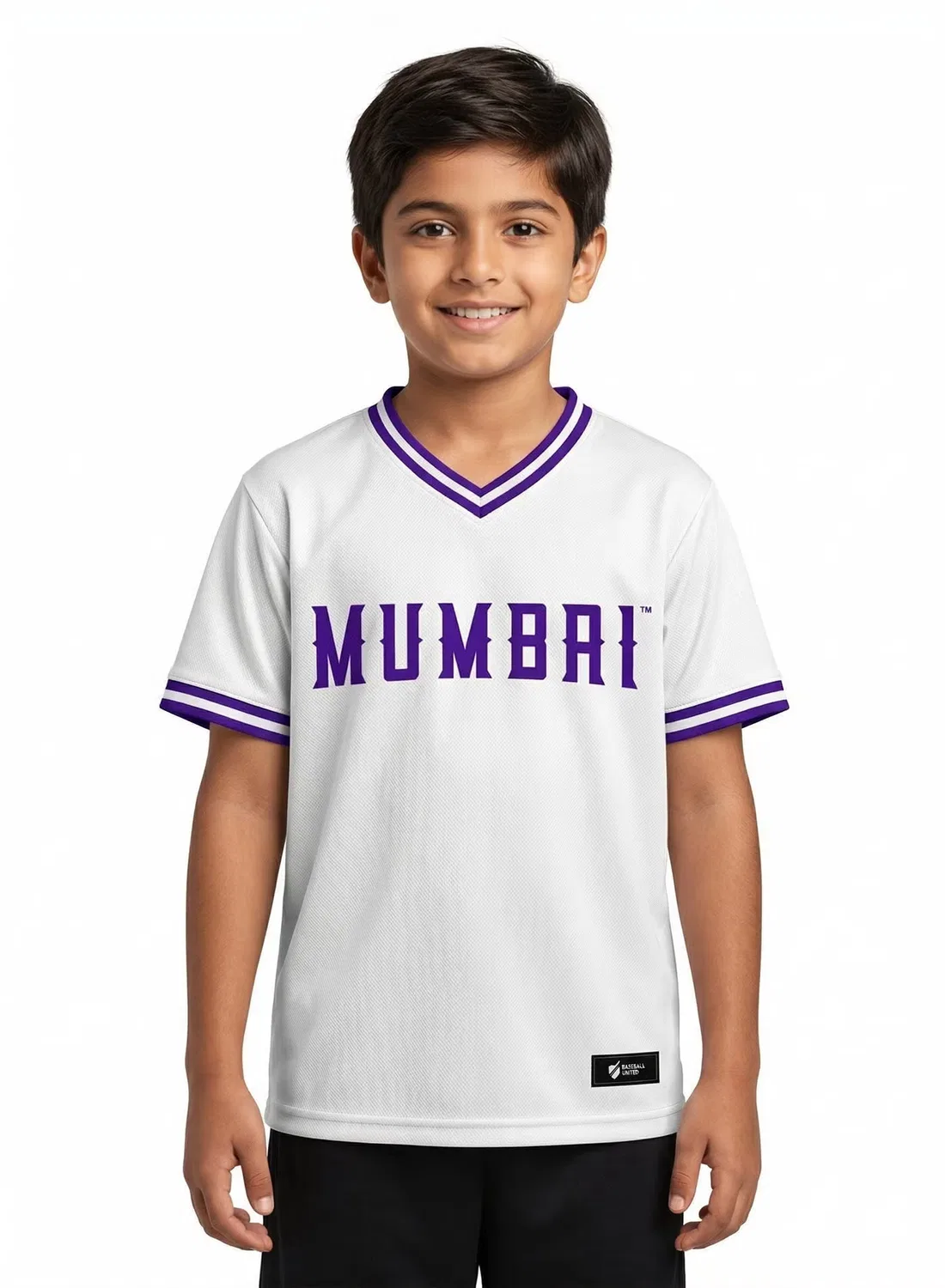Спортивная футболка с V-образным вырезом Mumbai Cobras Baseball United, белый — фото 2