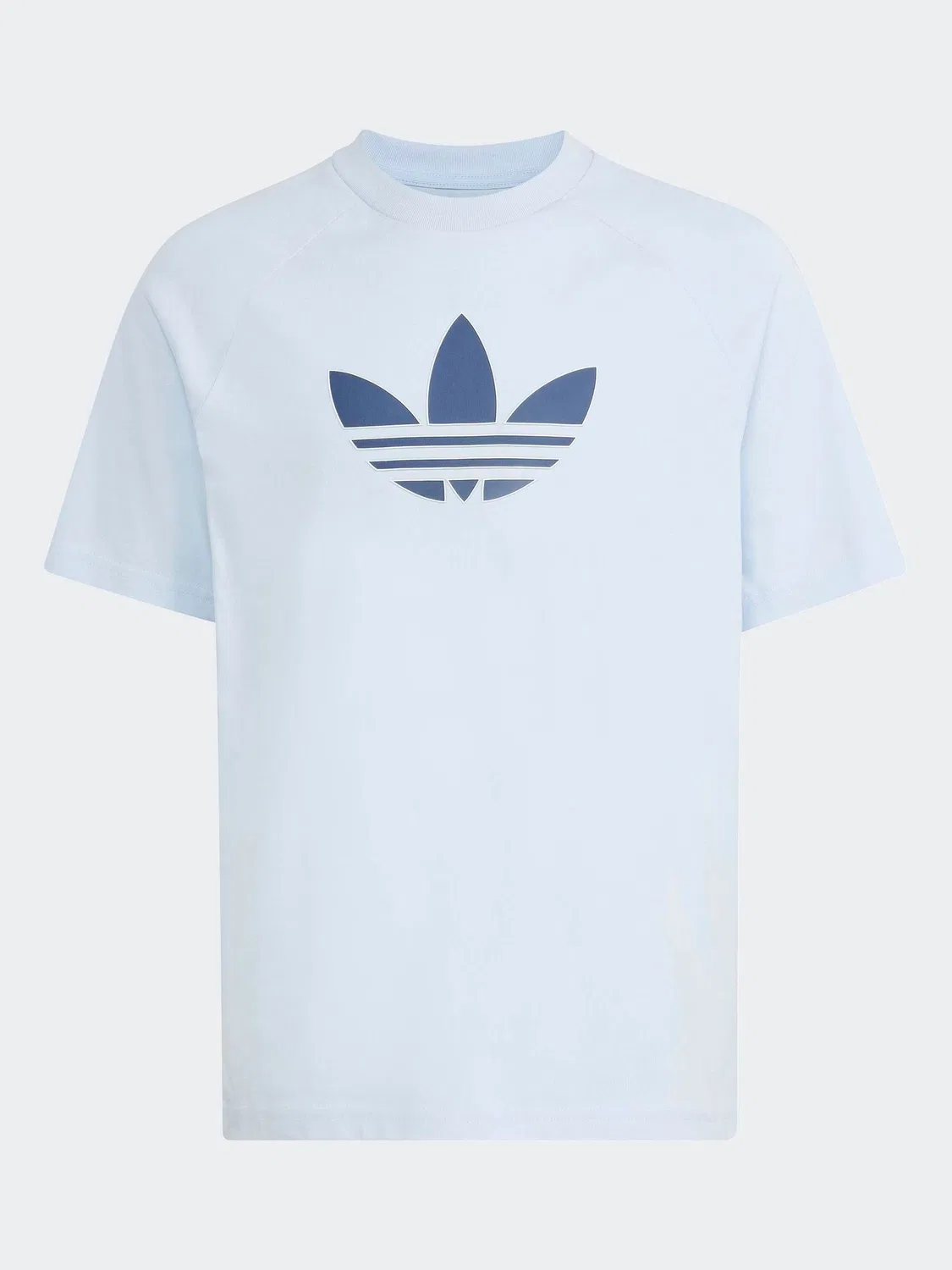 Футболка свободного кроя с принтом Trefoil, adidas Originals, синяя