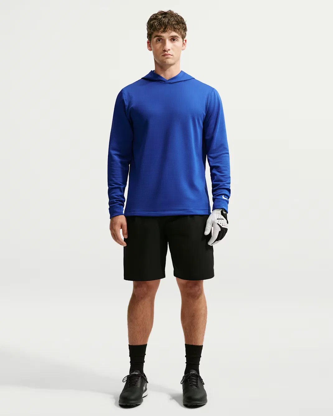 Мужская термотолстовка для гольфа Therma-FIT Nike Velocity, Old Royal/White — фото 4