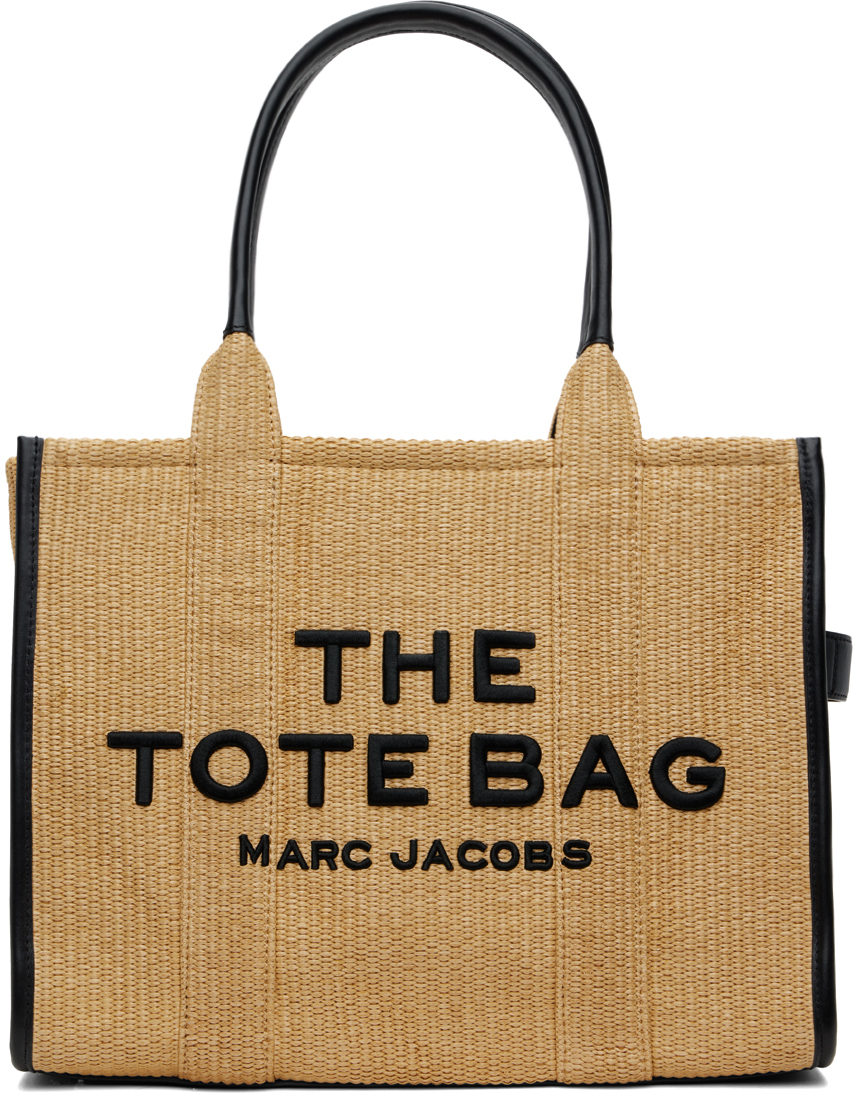 

Бежевая сумка-тоут «The Woven Large» Marc Jacobs