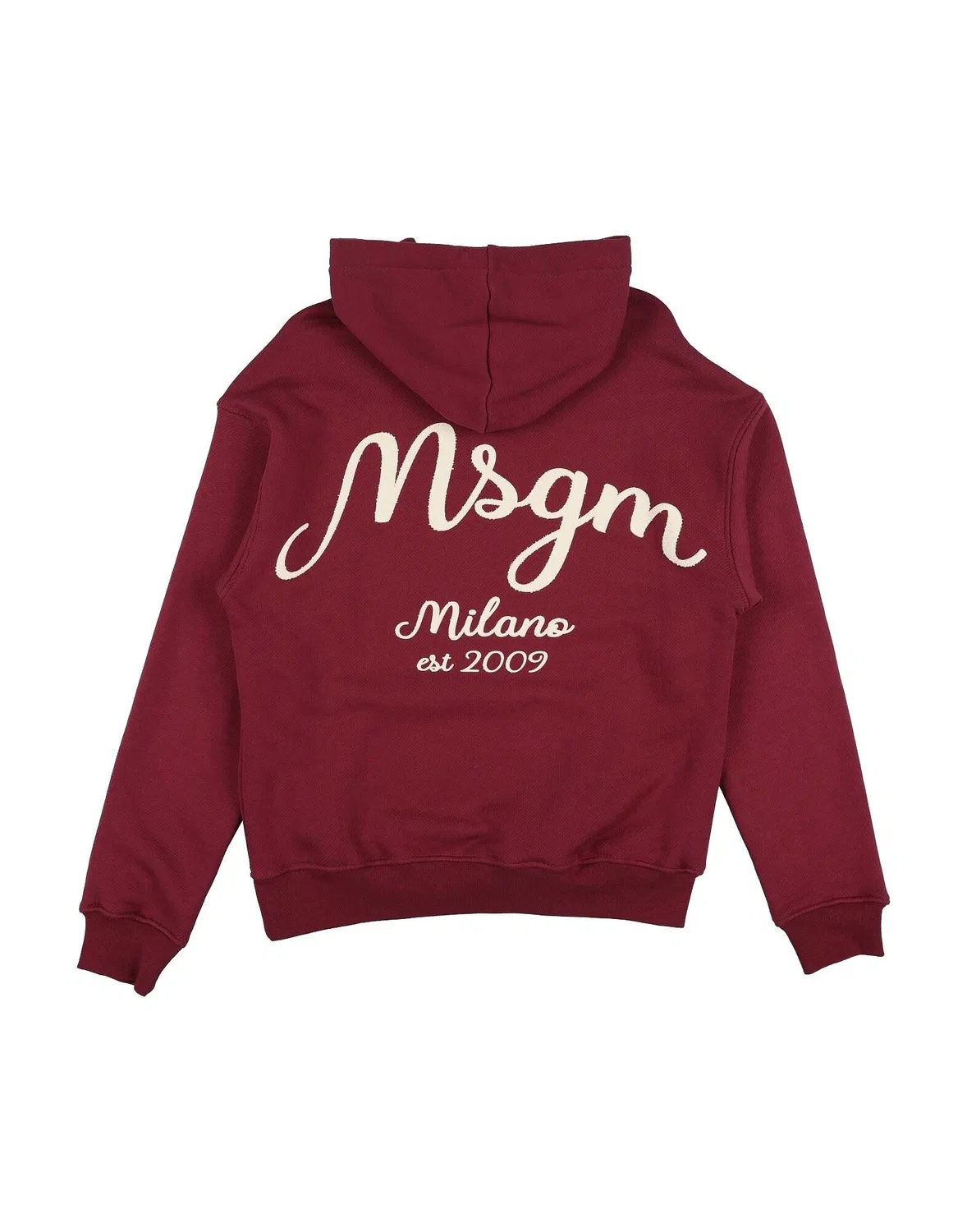 Детский свитшот для мальчиков с принтом Msgm, бордовый — фото 2