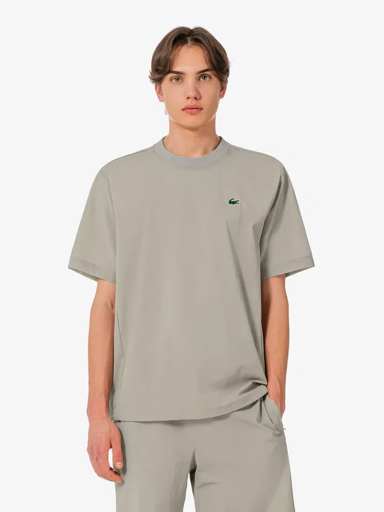 Футболка теннисная LACOSTE, Beige — фото 4