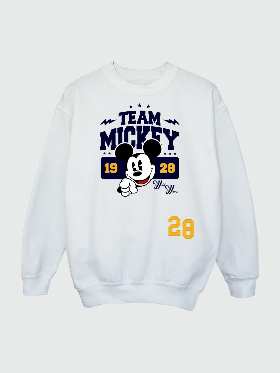 Свитшот с принтом Team Mickey Rags & Rascals, белый — фото 3