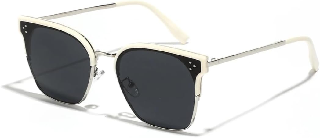 

Ретро-модные солнцезащитные очки для женщин и мужчин, классические винтажные солнцезащитные очки с защитой от УФ-излучения UV400 для использования на открытом воздухе SZVVBKK, Beige