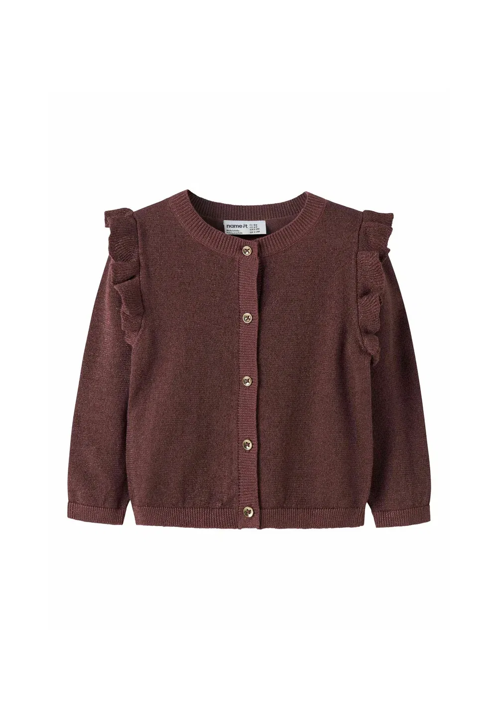 Nmfabinne ls knit card noos - cardigan Name It, Wild Ginger