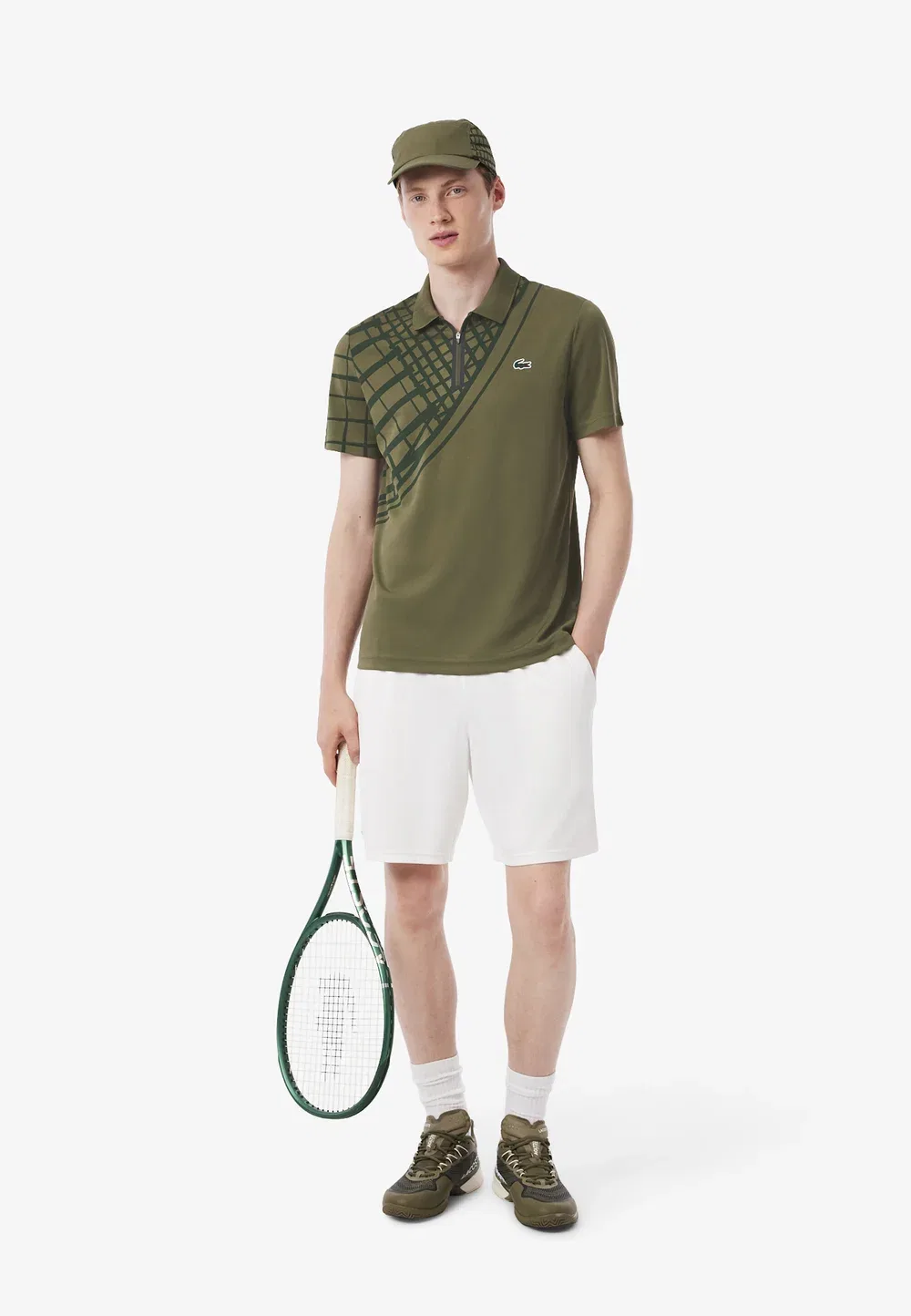 Рубашка поло Lacoste, Vert Kaki-Ef — фото 2