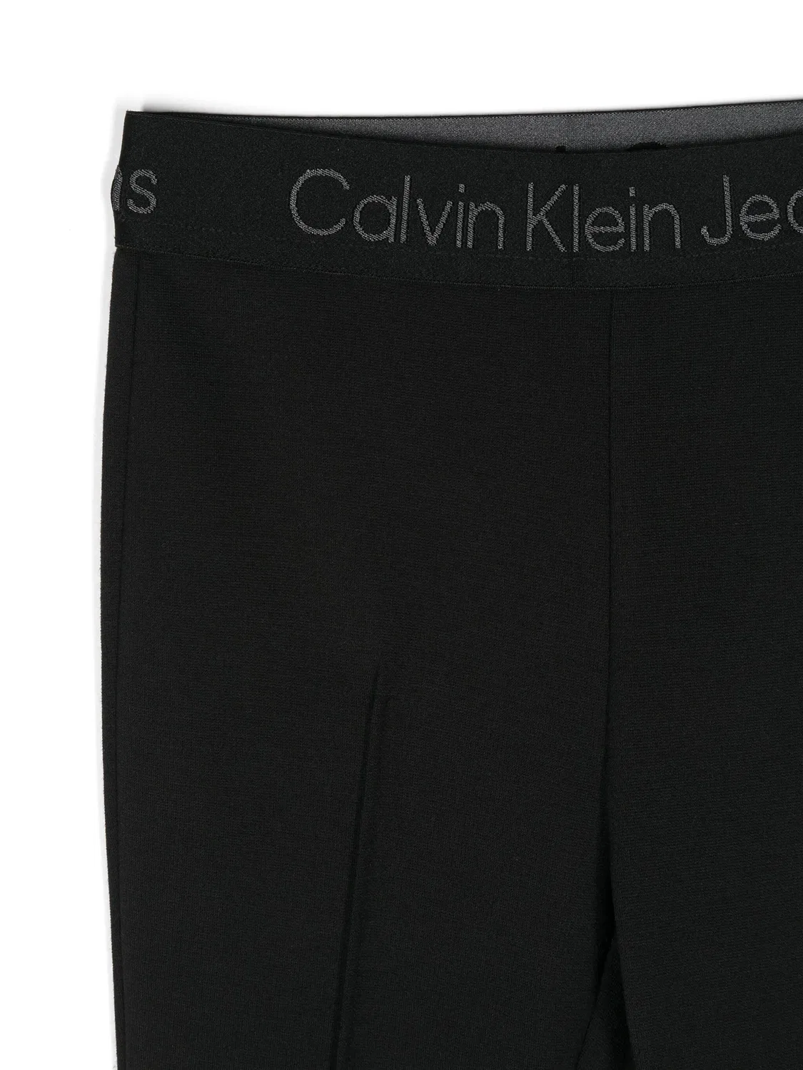 Широкие брюки с логотипом на резинке Calvin Klein, черный — фото 3