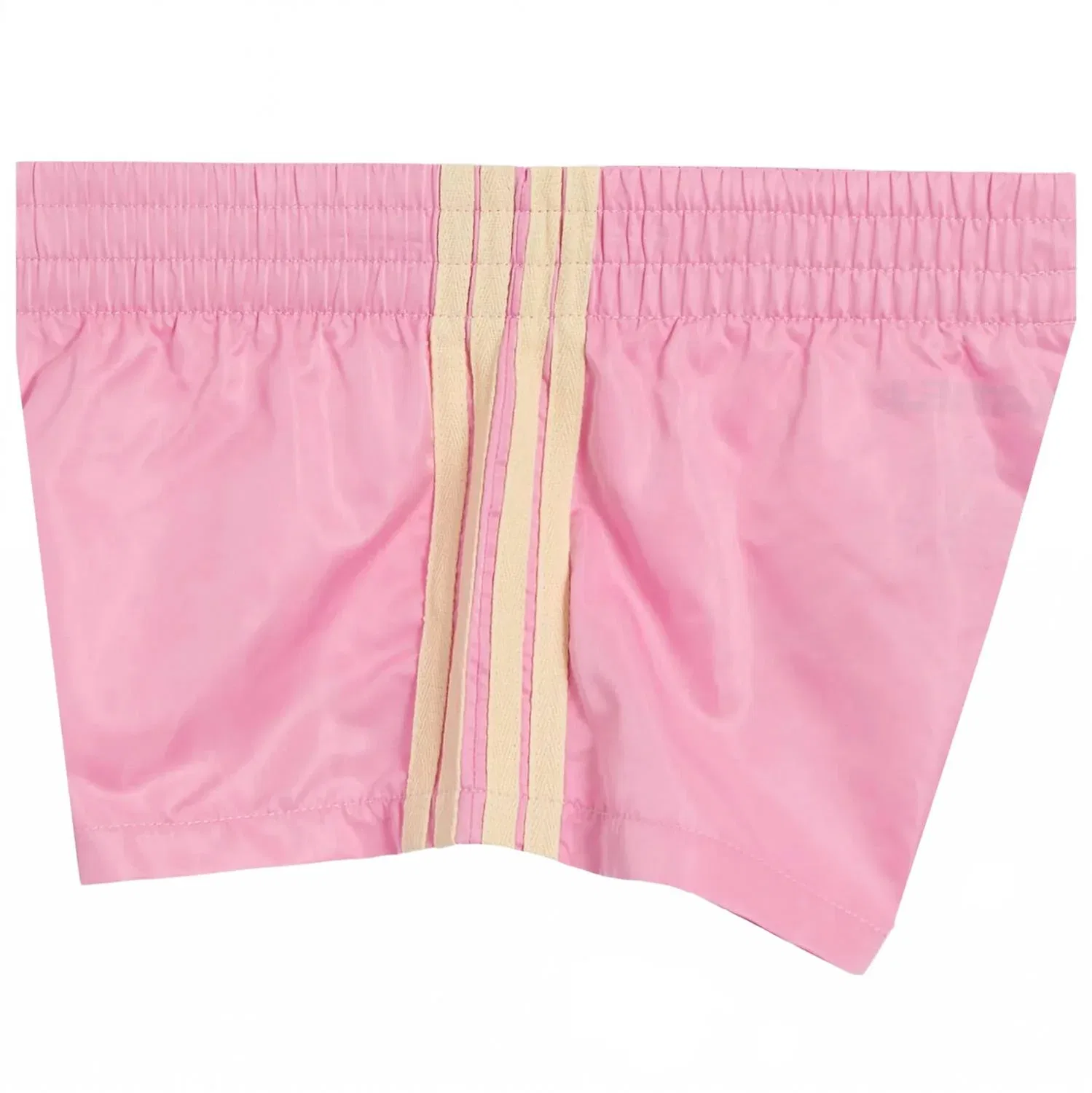 Детские шорты для девочек спортивные с контрастными полосами Jordyn Contrast Stripe KatieJnyc, Bubblegum Canary — фото 4
