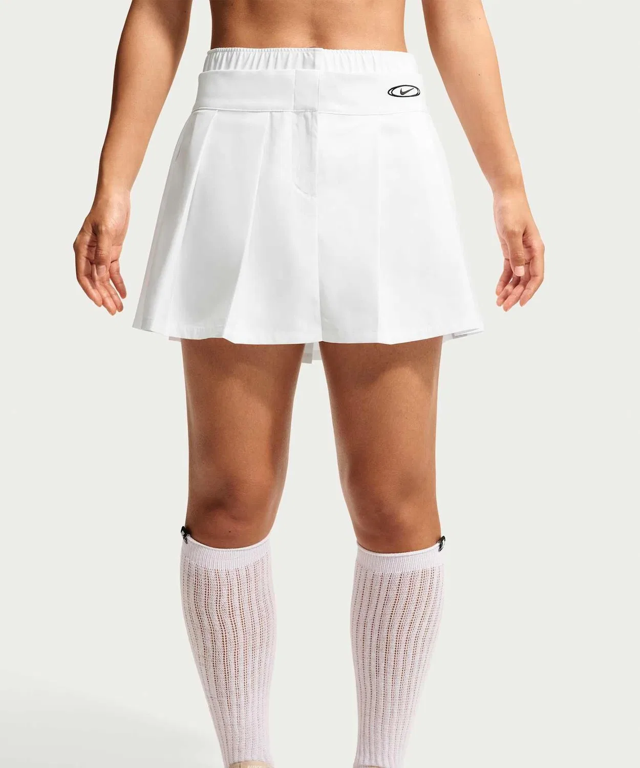 Женская мини-юбка в складку с принтом Nike Sportswear, White — фото 3