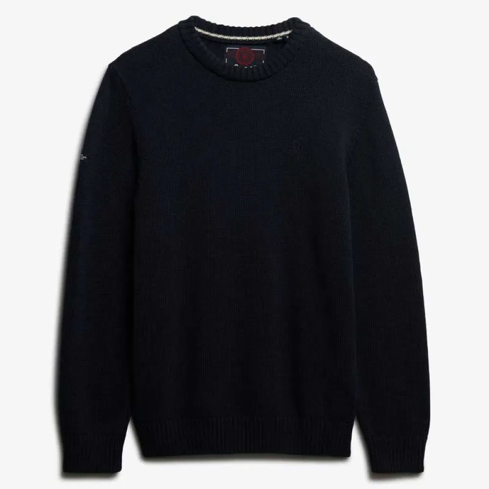 Свитер Preppy Cotton Superdry, синий — фото 3