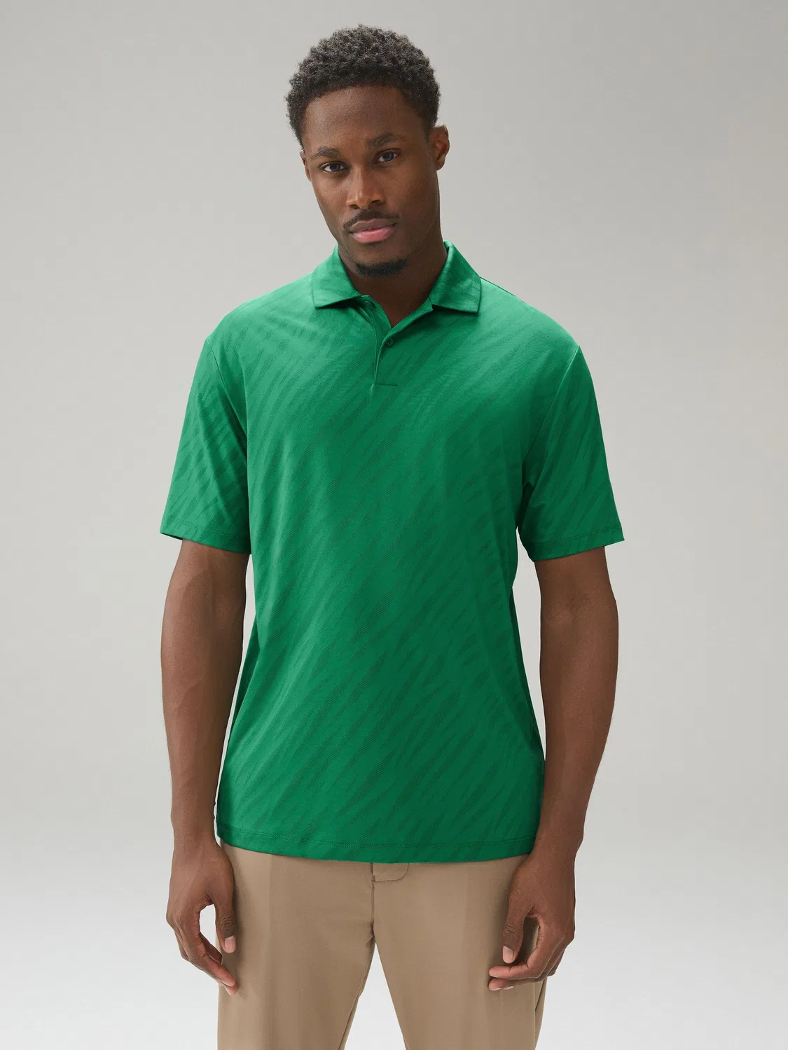 Поло Active Jacquard Golf Next, зеленый