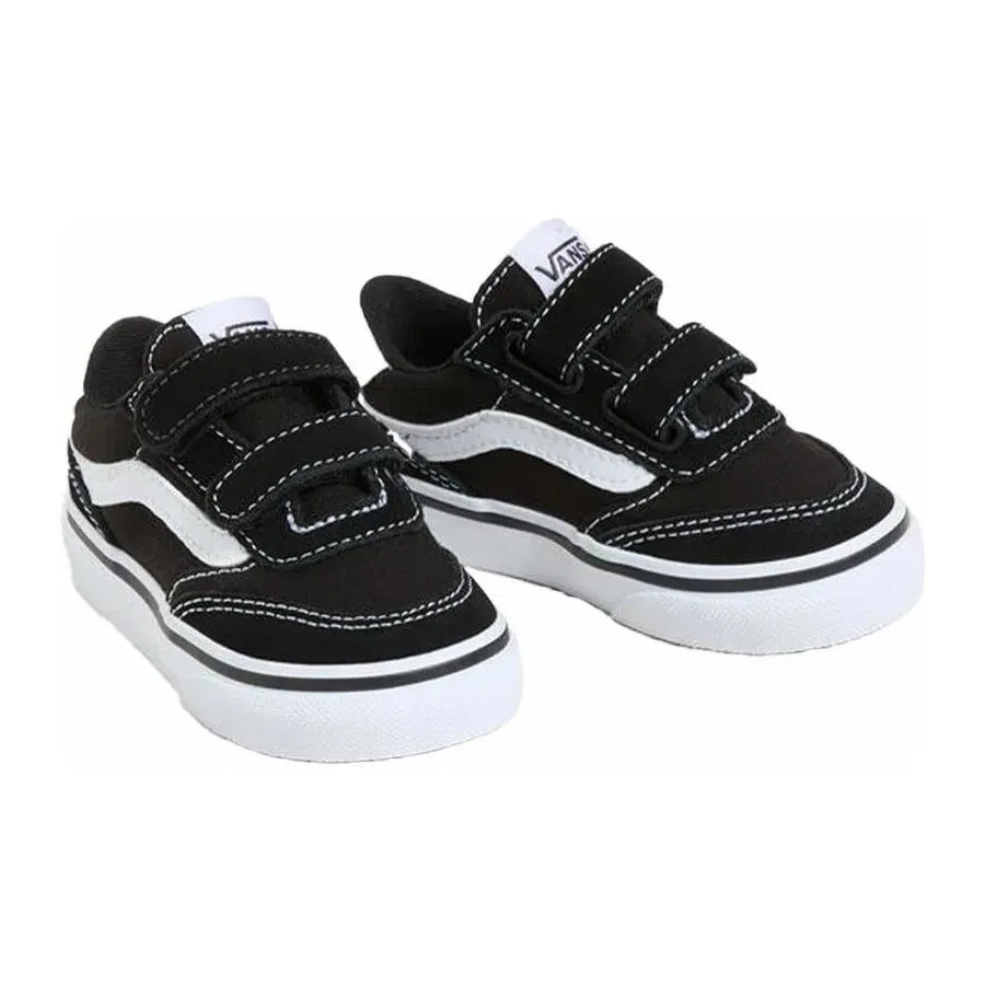 Кеды на липучках Brooklyn Ls V Vans, Черно-белый — фото 4