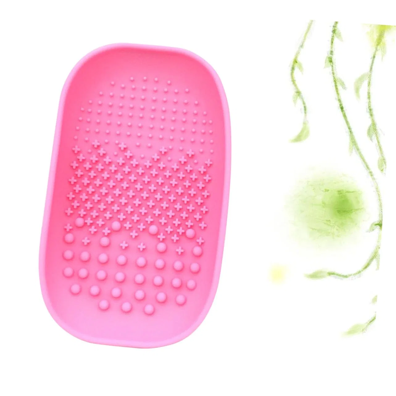 Щетка для очистки кистей, Silikon, SOIMISS, 15.2x9x3 см, Rosa — фото 3