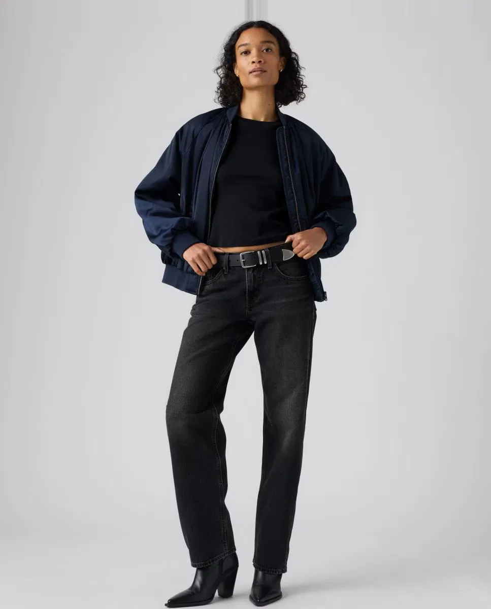 Женское прямые джинсы с низкой посадкой, Vaquero Slim Low Straight, Levi's, темно-серый