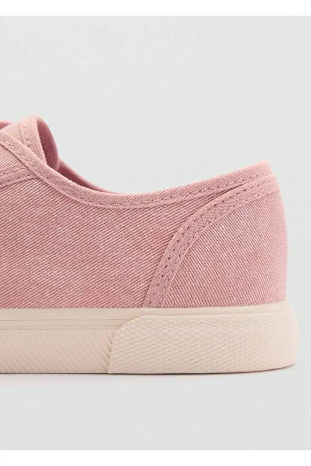 Детские кроссовки для девочек на липучке Mango Kids, Pastel Pink — фото 4