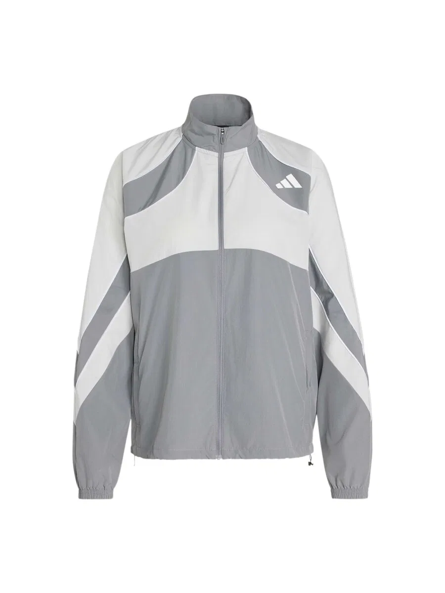 Спортивная куртка ADIDAS PERFORMANCE 'ADIZERO A' серого и светло-серого цвета