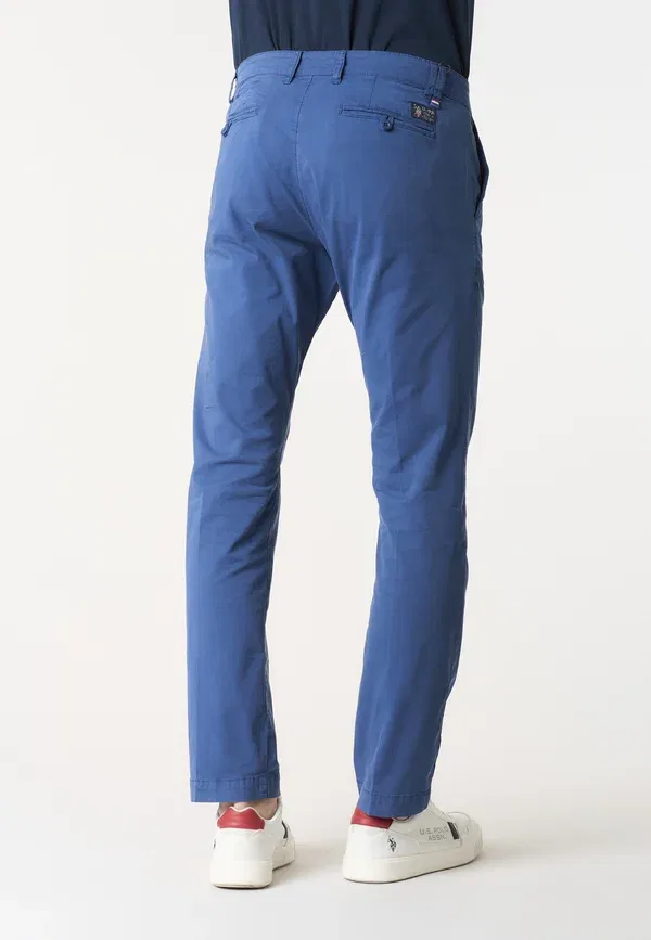 Брюки из хлопка с эластаном Chinos U.S. Polo Assn., Carta Zucchero — фото 3