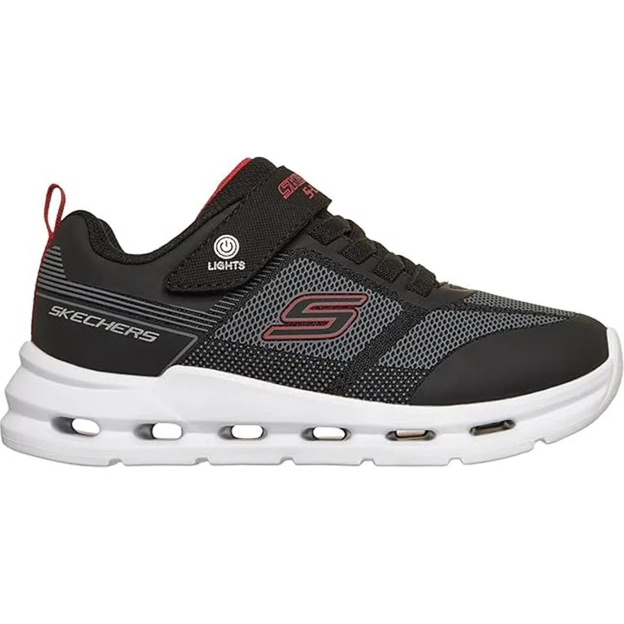 Детские спортивные кроссовки с принтом Glide-Step Lights Skechers, Черный