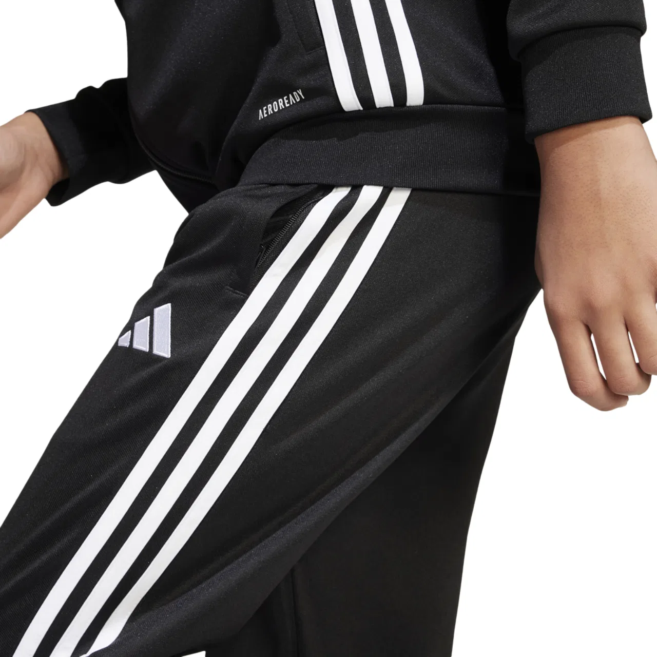 Мальчиковые тренировочные брюки Tiro 25 Essentials Adidas, черный/белый — фото 3