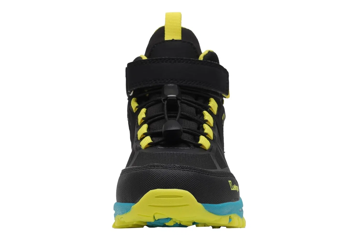 Детские ботинки для мальчиков с мембраной Karlspitz Mid Ev Ktx Kastinger, Jet Black Neon Yellow — фото 2