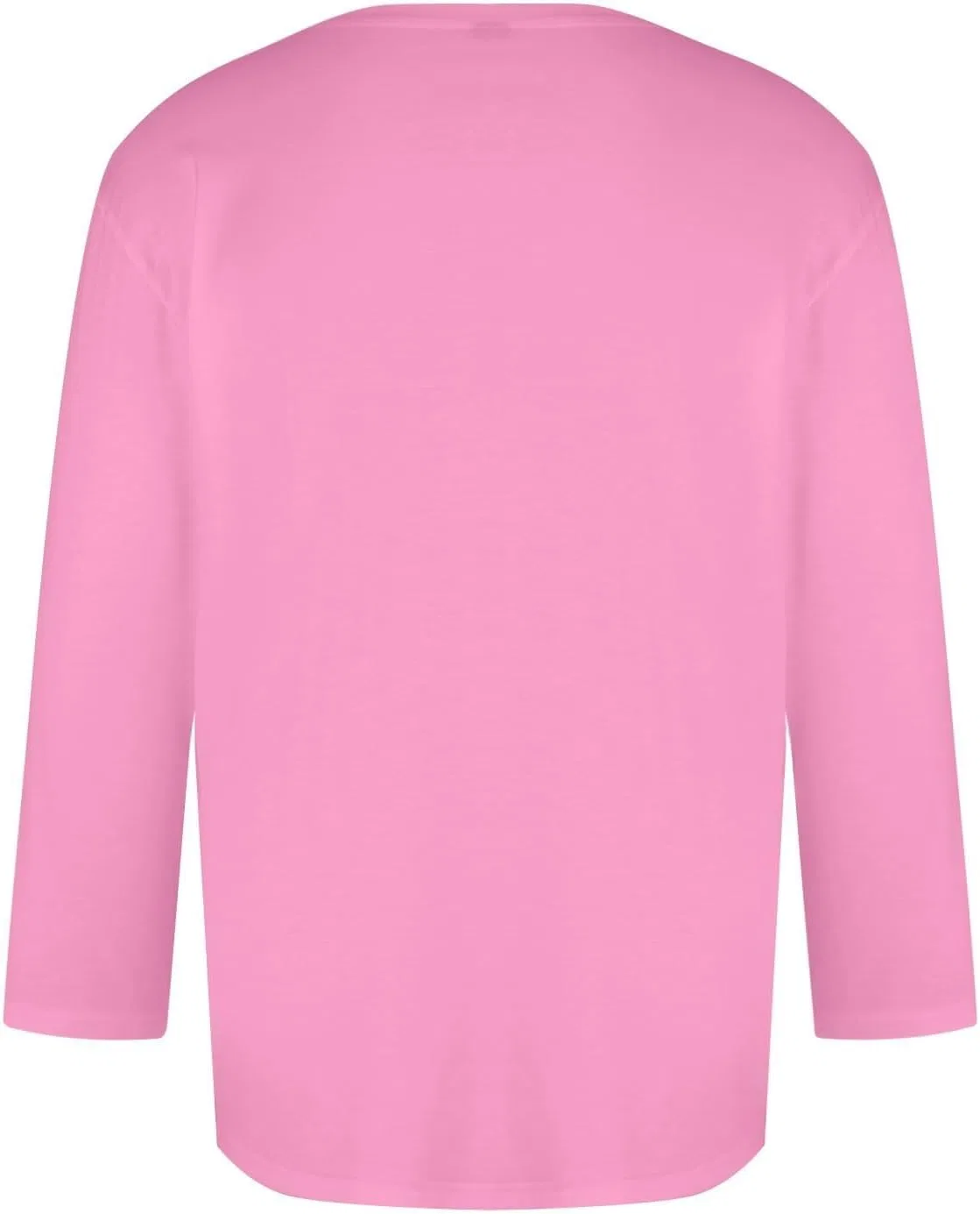 Мужская футболка с длинным рукавом 3/4 свободного кроя, Pink — фото 3
