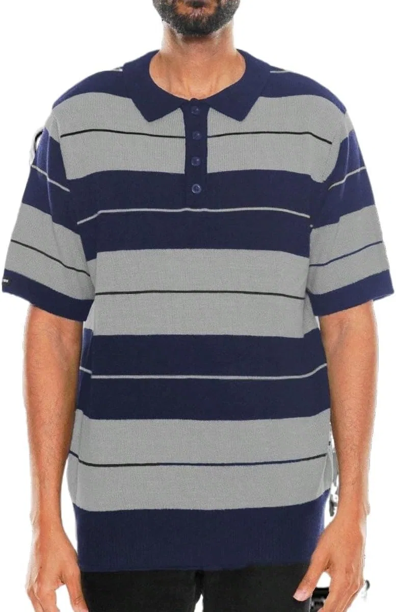 Мужская классическая футболка Old Knit West Side, Navy Grey