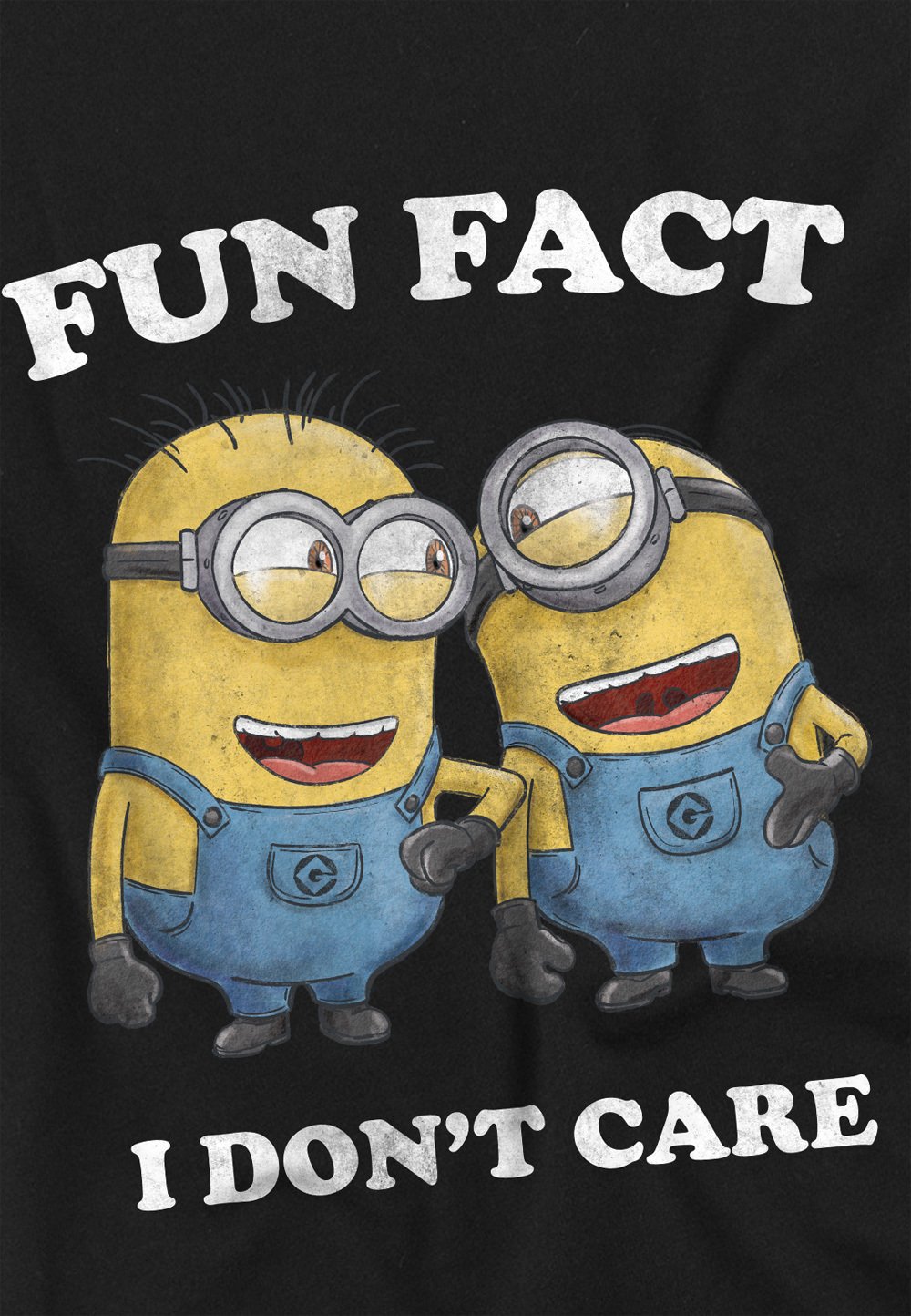 

Футболка с принтом MINIONS SARCASM Cotton Soul, черный