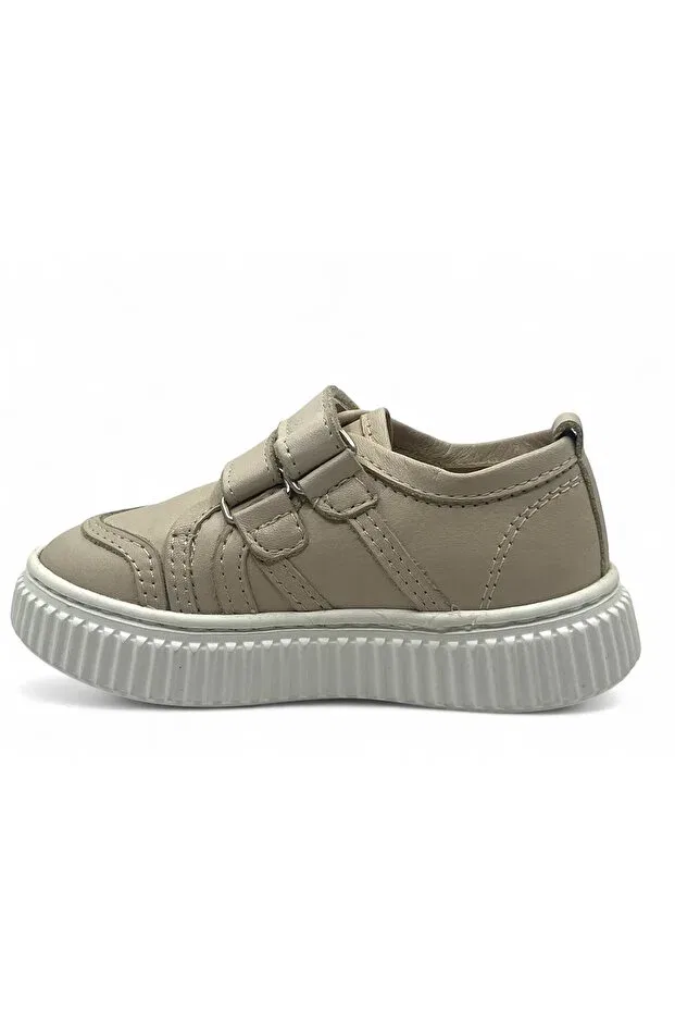 Детские повседневные туфли для девочек с ортопедической стелькой Happy Walk, Beige — фото 4