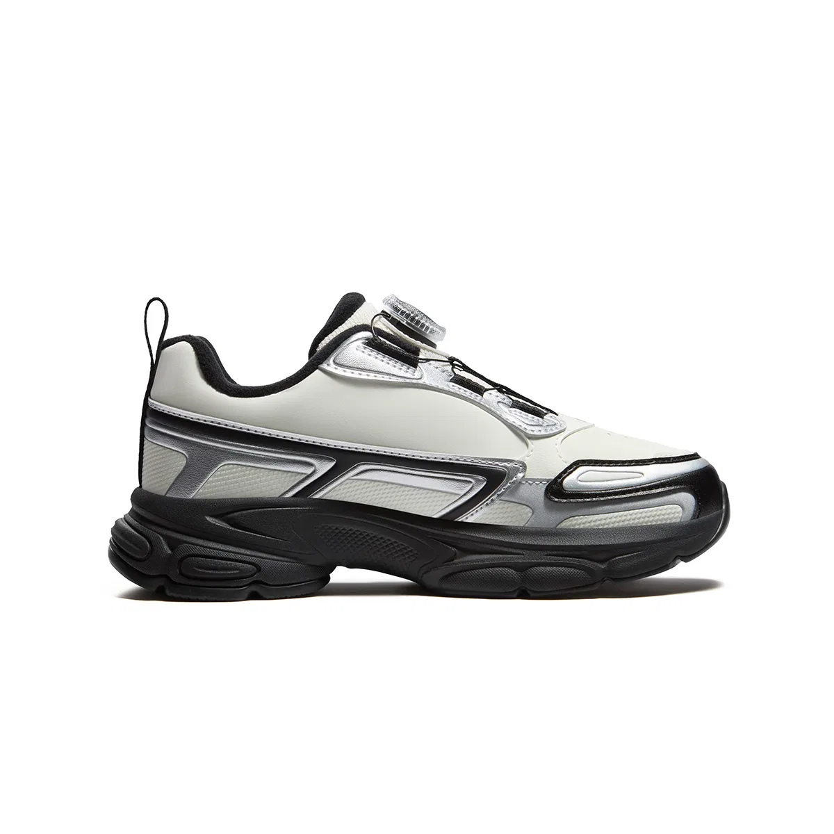 Детские кроссовки для бега с синтетической кожи Milk White/Space Silver FILA KIDS — фото 3
