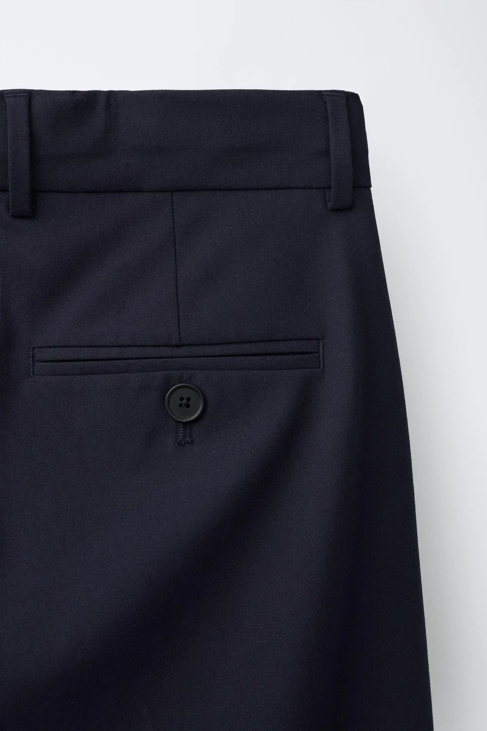 Текстурированные брюки от костюма ZARA, Ink blue — фото 4