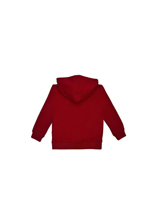 Детское худи на молнии с капюшоном United Colors Of Benetton, Red — фото 2