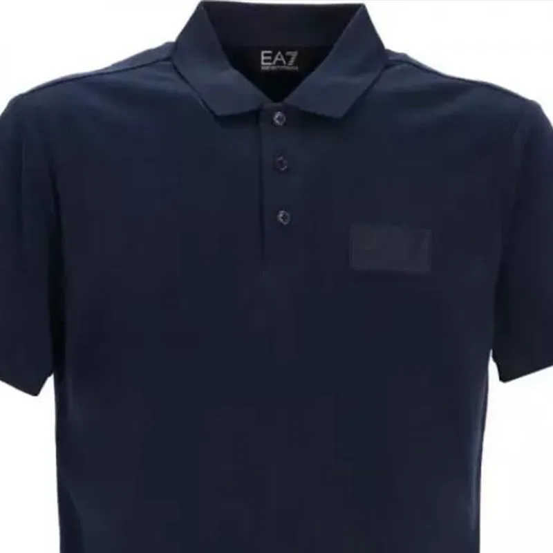 Мужская поло EMPORIO ARMANI, Marine — фото 3