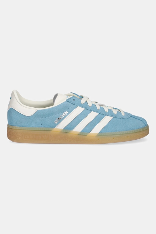 Замшевые кроссовки Muenchen Adidas Originals, бирюзовый — фото 2