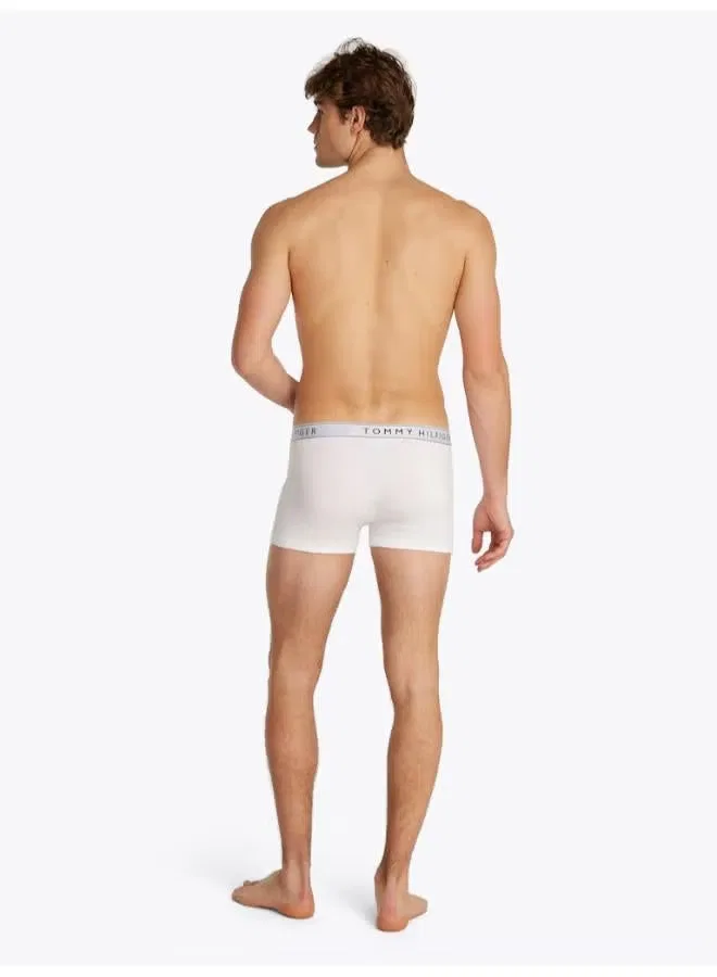 Трусы-боксеры эластичные, комплект из 3 штук, Essential Repeat Logo Waistband Tommy Hilfiger, белый — фото 3