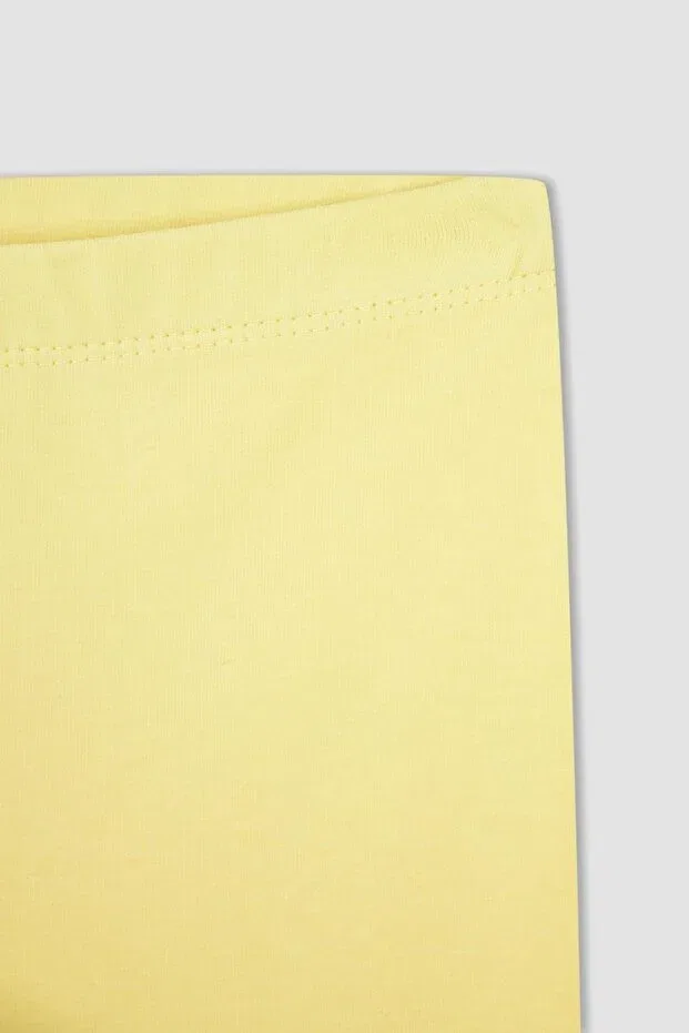 Детские леггинсы для девочек базовые Defacto, Yellow — фото 4