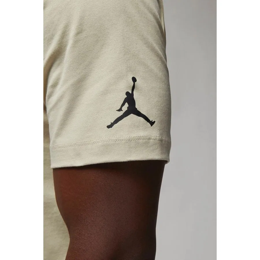 Футболка Nike Jordan Holiday Ss Crew, Бежевый — фото 4